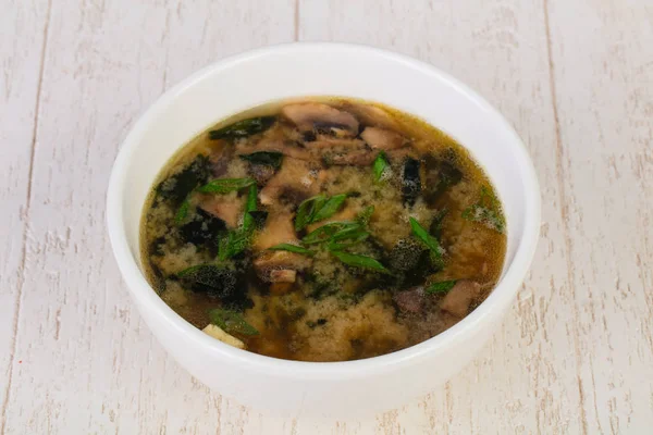 Japão Tradicional Quente Sopa Miso — Fotografia de Stock