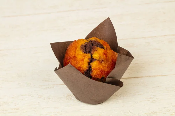 Sladké Chutné Muffin Marmeládou — Stock fotografie