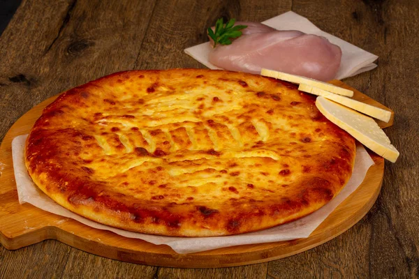 Hausgemachte Traditionelle Leckere Ossetische Torte — Stockfoto