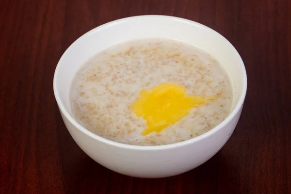 Hot Tasty Oatmeal Butter — Stock Photo, Image