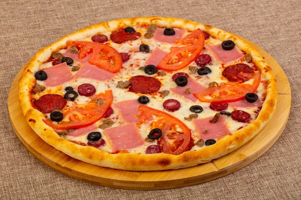 Pizza Jambon Aux Olives — Photo