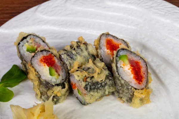 Tempura roll with tuna and avocado