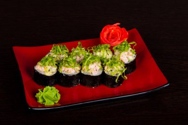 Japon rulo tavuk ve krema ile