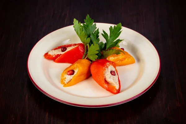 Peperoncino Ripieno Alle Erbe — Foto Stock