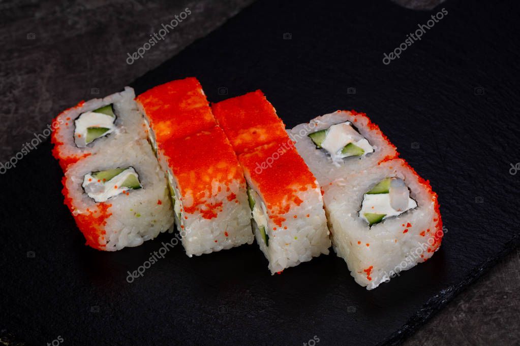 Japanese Roll Crab Meat — Stock Photo © AndreySt 204959150