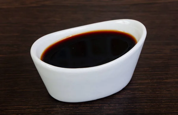 Bowl Savory Soy Sauce — Stock Photo, Image