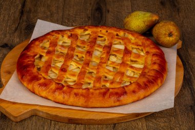 Ev yapımı geleneksel lezzetli Osetya pasta