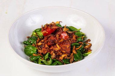 Kızarmış tavuk karaciğer - Asya tarzı