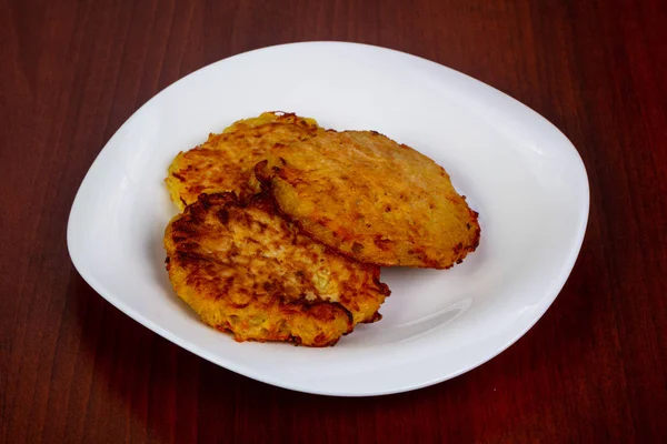 Hot Potato Pancake Piring — Stok Foto