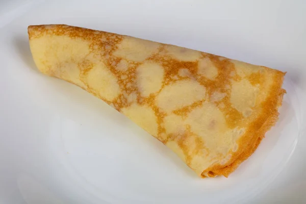 Ζεστά Νόστιμο Pancake Στο Πιάτο — Φωτογραφία Αρχείου