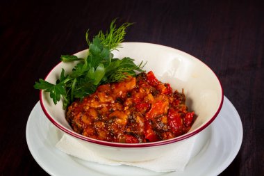 Gürcü mutfağı - sebzeli ajapsandali