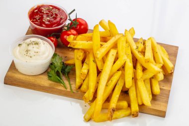 Fransız patates sos kartı ile