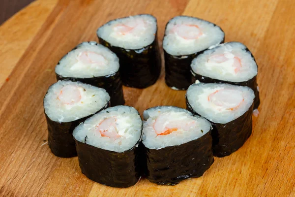 Креветки Макі Roll Ebi Норі — стокове фото