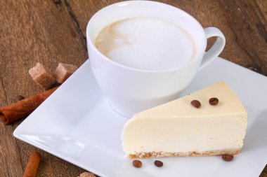 Cheesecake ile kahve odasının