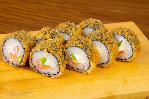 Delicious Fried Tempura Rolls Prawn — Stock Photo, Image