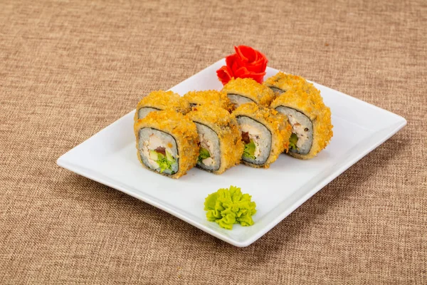 Rouleau Tempura Japonais Avec Poisson — Photo