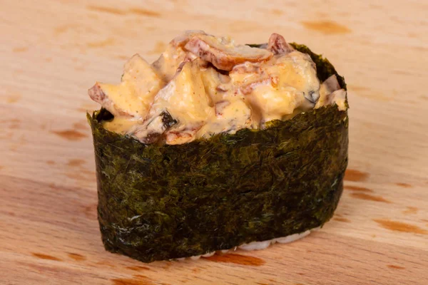 Gunkan Sushi Kuřecím Masem — Stock fotografie