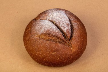 Sıcak kabuk ev yapımı yuvarlak ekmek