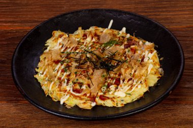Deniz ürünleri ve balık Japon pizza
