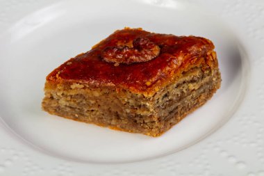 Tatlı Baklava ile fındık çöl