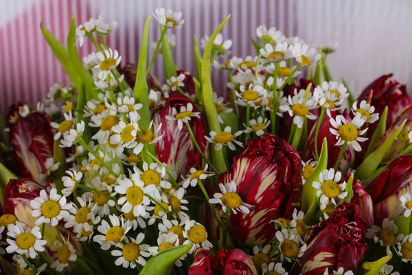 Bouquet Romantique Avec Diverses Fleurs — Photo