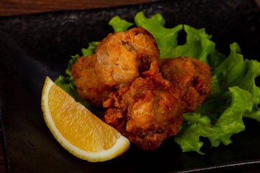 Limon hizmet tempura balık cod