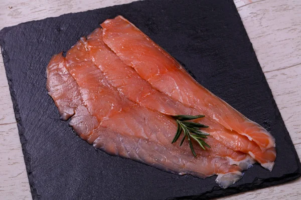 Filetto Salmone Salato Con Spezie — Foto Stock