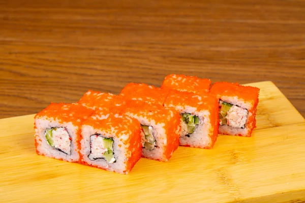 California Pyszne Sushi Roll Zestaw — Zdjęcie stockowe