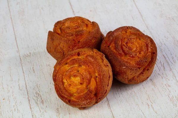 Delicious Sweet Baked Muffins — Stock Photo, Image