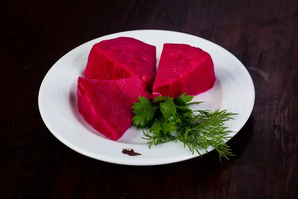 Eingelegter Rotkohl Mit Kräutern — Stockfoto