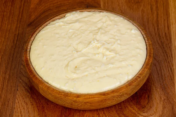 Полента Вегетарианская Кухня Сыром — стоковое фото