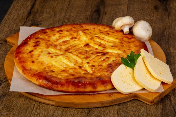 Homemade Traditional Tasty Ossetian Pie — Stock Photo, Image