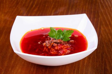 Maydanoz hizmet Rus borcht çorbası