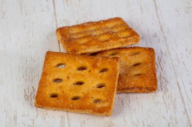 Tuzlu kraker iştah açıcı yığını