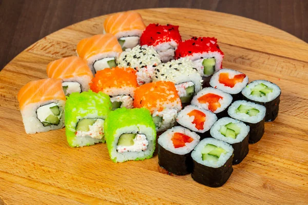 Japonia Sushi Rolki Zestaw — Zdjęcie stockowe