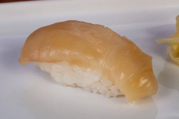 Japanse Koude Sushi Met Sint Jakobsschelpen — Stockfoto