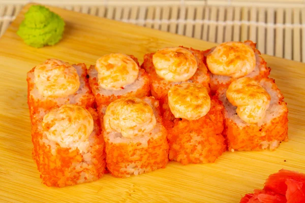Delicious Kamakura Baked Sushi Rolls — Stock Photo, Image