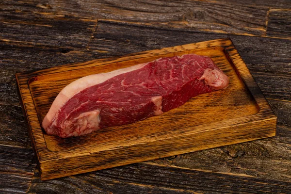 Bistecca Manzo Cruda Striploin Black Angus — Foto Stock