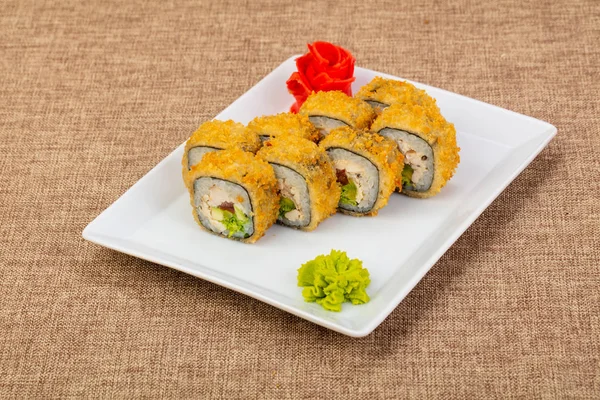 Rouleau Tempura Japonais Avec Poisson — Photo