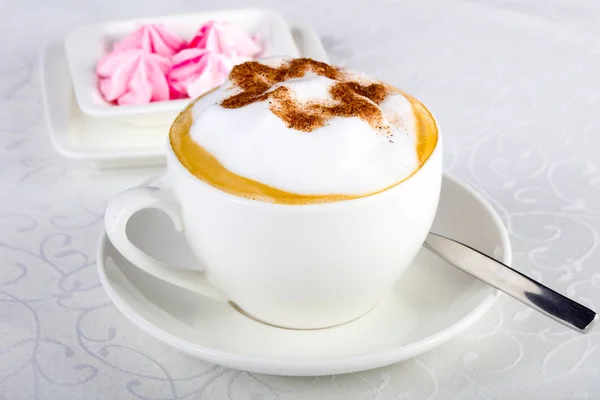 Cappuccino Coffee Choco Star — Stock Photo, Image