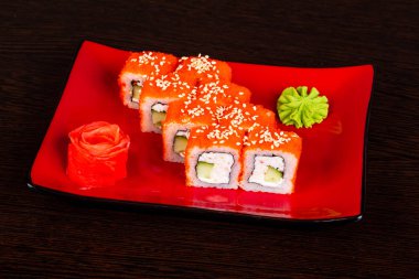 Yengeç ile Japon geleneksel rulo