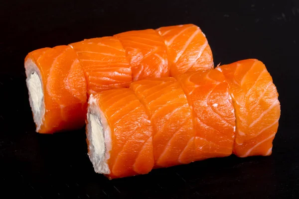 Zalm Roll Met Zachte Kaas — Stockfoto