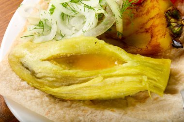 Izgara sebze pişmiş