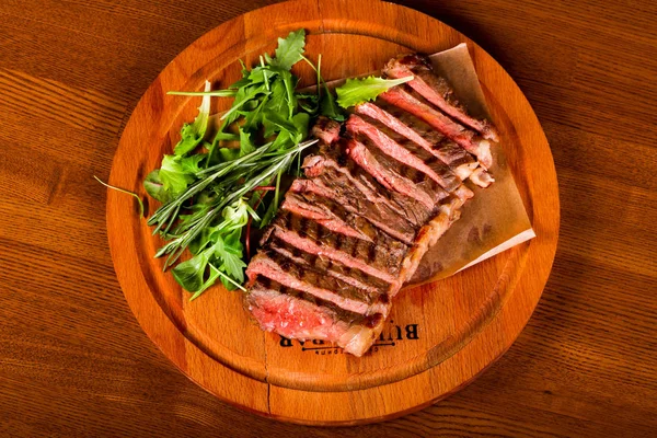Hovězí Steak Krví — Stock fotografie