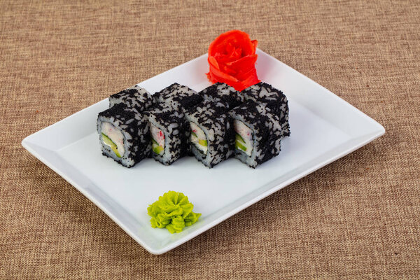 Japanese roll with crab meat imitation