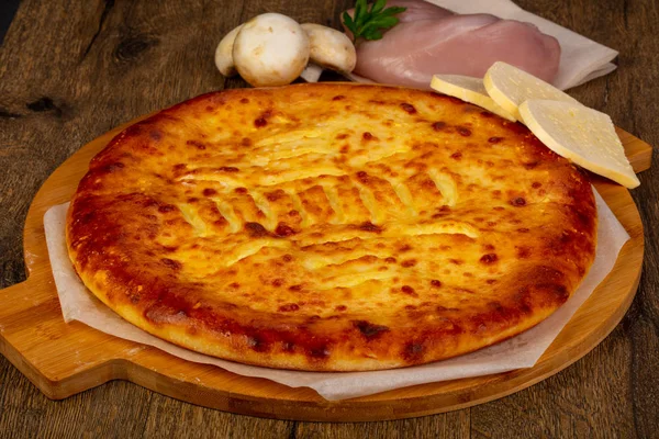 Homemade Traditional Tasty Ossetian Pie — Stock Photo, Image