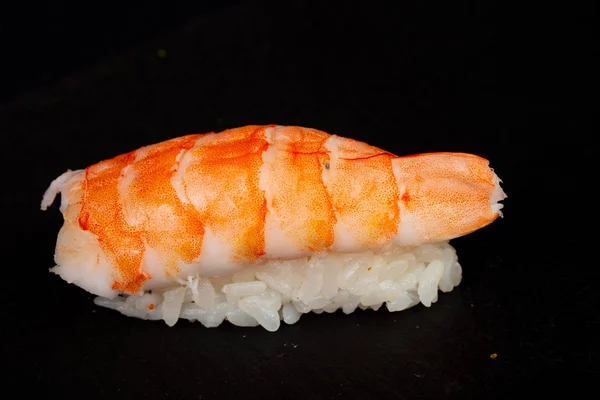 Japanse Koude Sushi Met Garnaal — Stockfoto