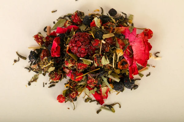 Aromat Herbaty Sterty Owoców Owoców Ziół — Zdjęcie stockowe