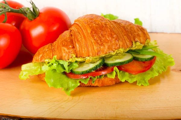 Vegan Croissant Med Grönsaker — Stockfoto