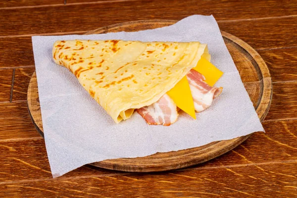 Omeleta Slaninou Sýrem — Stock fotografie